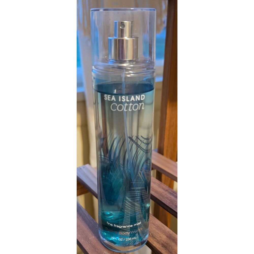 Rare Retired Bath & Body Works Sea Island Cotton Fragrance Mist 8oz FULL OG
